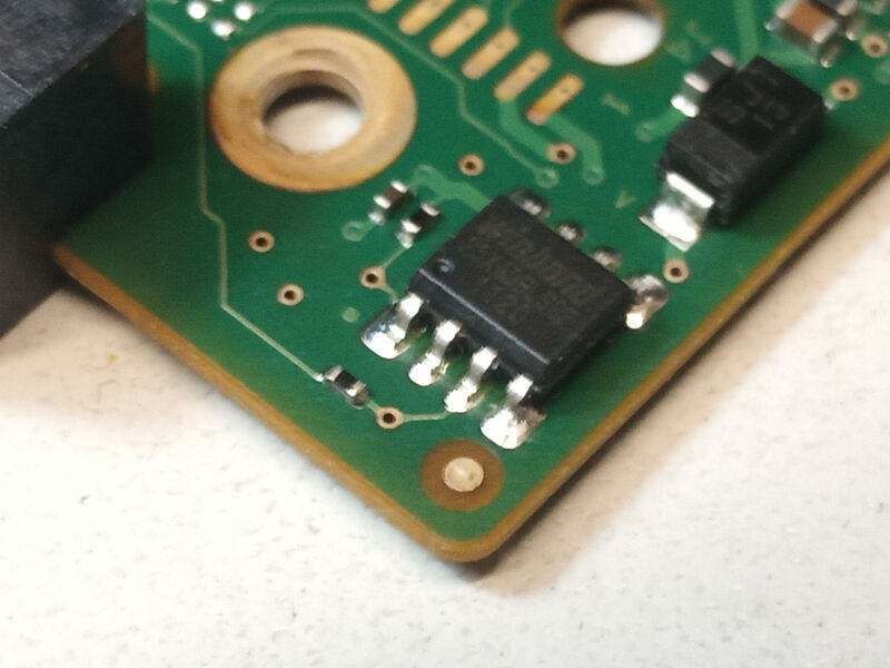 HDD board replacement memory IC swap 03