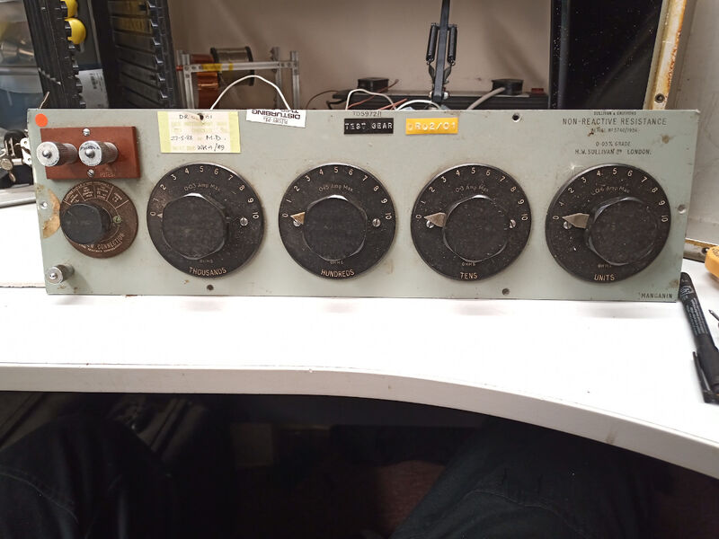 Resistor decade box repairs 08